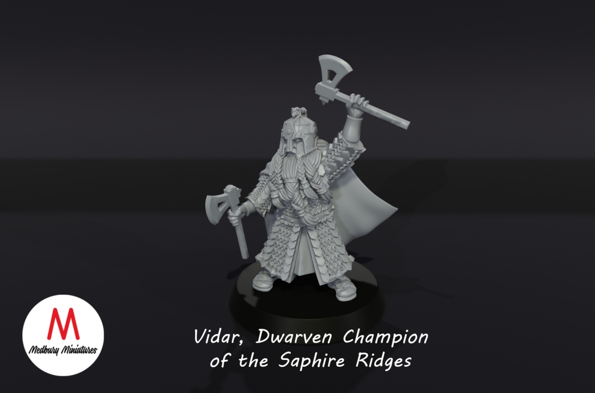 Champion of the Dwarves with Banner
